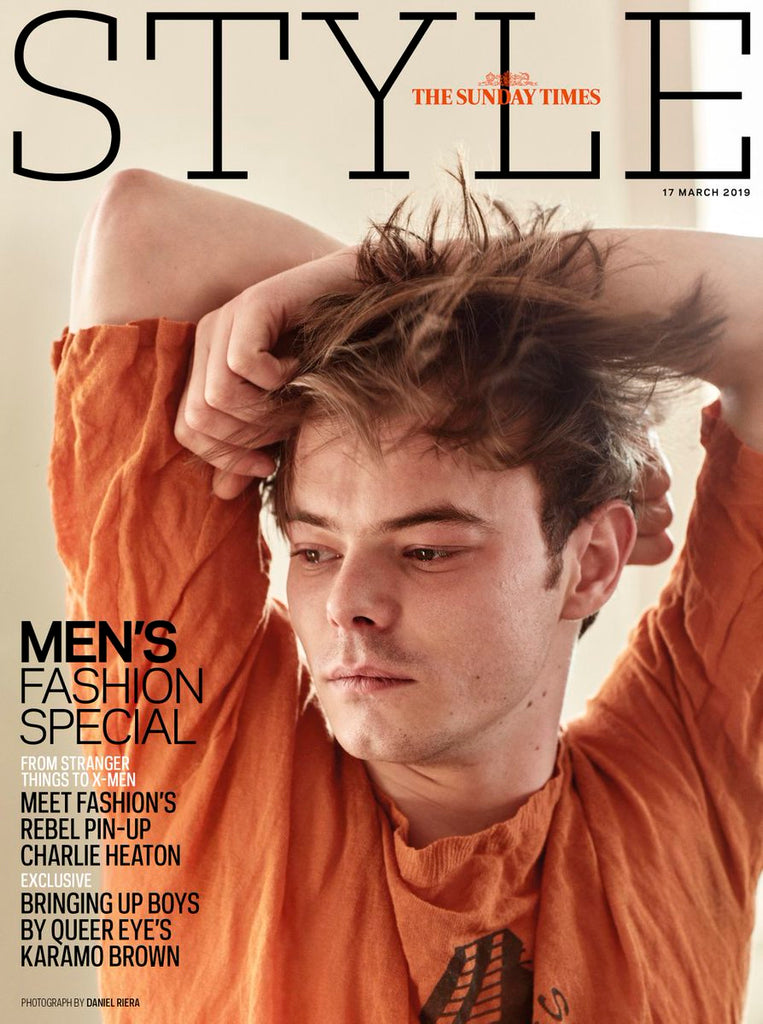 UK Style Magazine March 2019: CHARLIE HEATON Stranger Things Cover And Feature