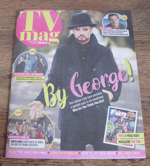 New UK Boy George TV Magazine Cover (Who Do You Think You Are) July 2018