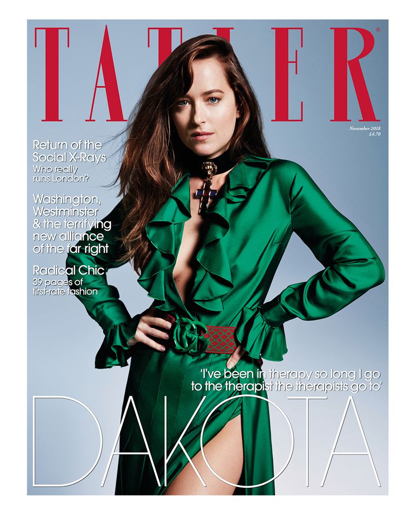 Tatler UK Magazine November 2018 Dakota Johnson Cover Story