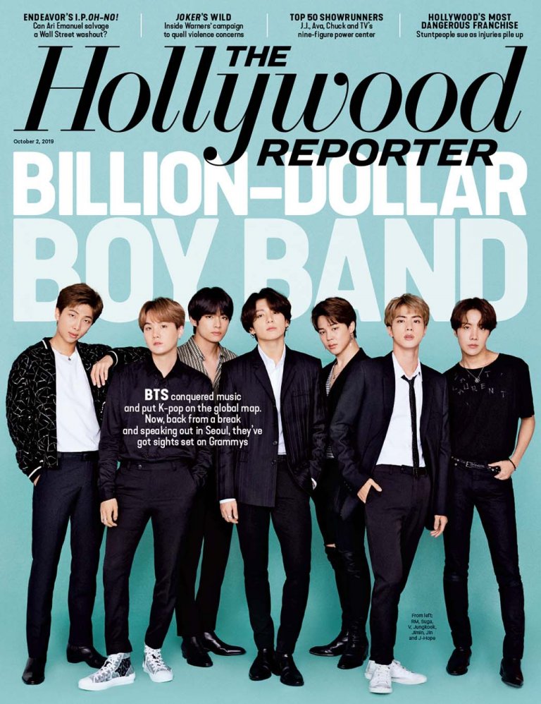 US Hollywood Reporter Magazine October 2019: BTS COVER