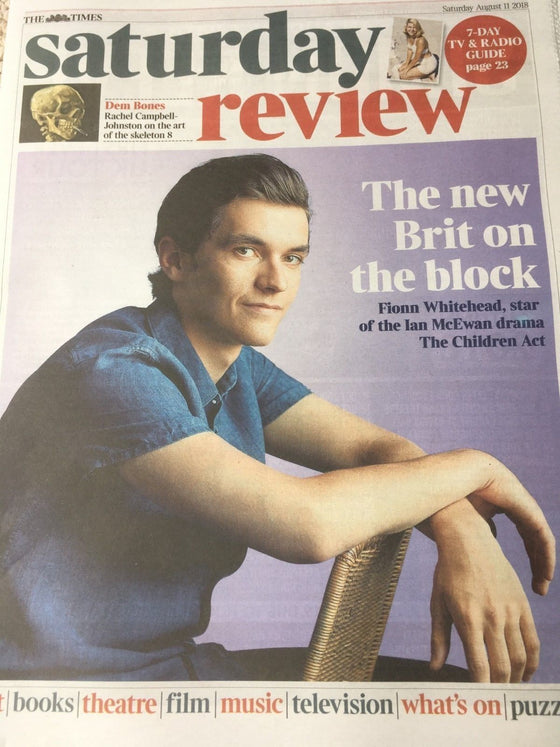 UK Times Review 11th August 2018: FIONN WHITEHEAD COVER STORY (Crystal Fighters)