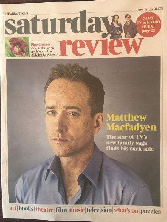 UK TIMES REVIEW July 2018: Matthew MacFadyen Interview (Succession) Mark Gatiss