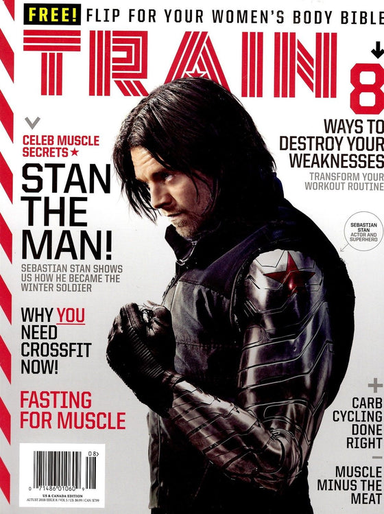 Train Magazine August 2018 SEBASTIAN STAN Avengers Infinity War Cover Story