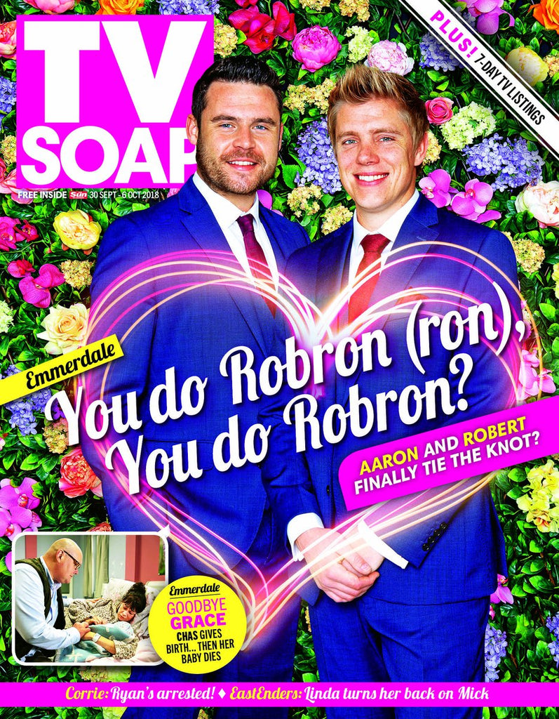 TV Soap Magazine Sept 30 2018 DANNY MILLER & RYAN HAWLEY (ROBRON) GET MARRIED!