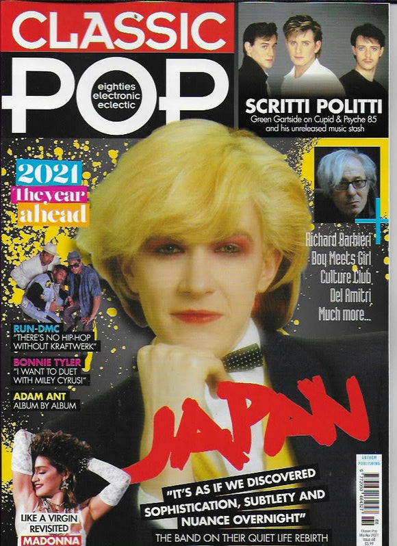 Classic Pop Magazine #68: March 2021: JAPAN Madonna SCRTTI POLITTI Boy George