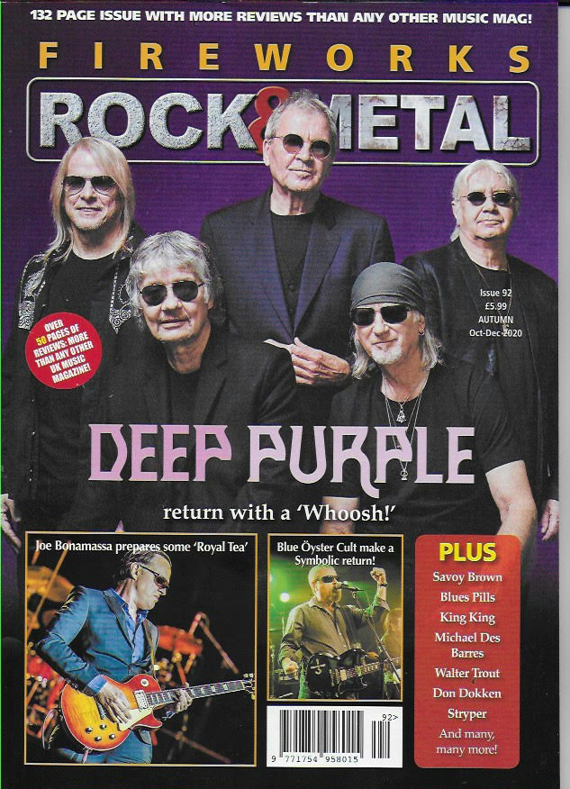 Fireworks Magazine Issue 92: DEEP PURPLE COVER AND FEATURE Joe Bonamassa