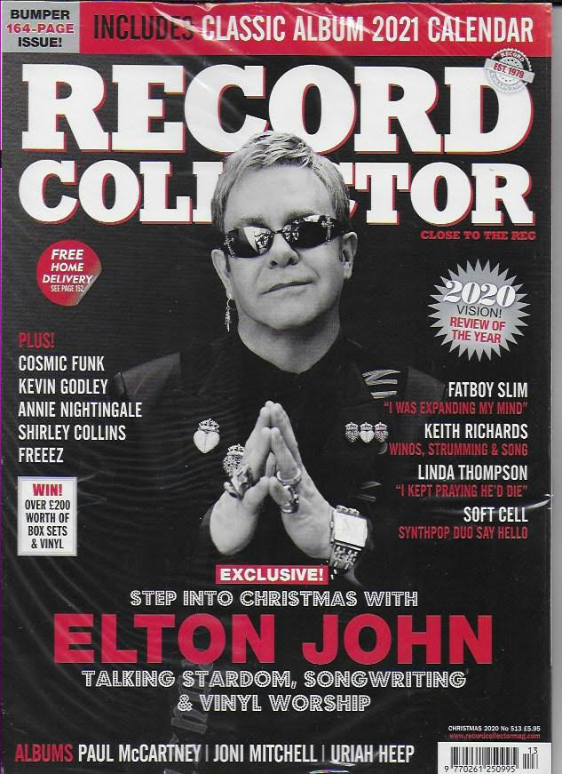 Record Collector 513 Christmas 2020 Elton John + Free 2021 Calendar - Paul McCartney