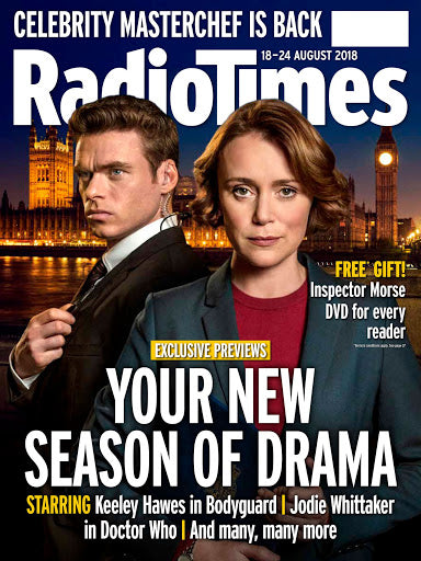 RADIO TIMES 18 - 24 AUGUST 2018 Bodyguard Richard Madden Keeley Hawes