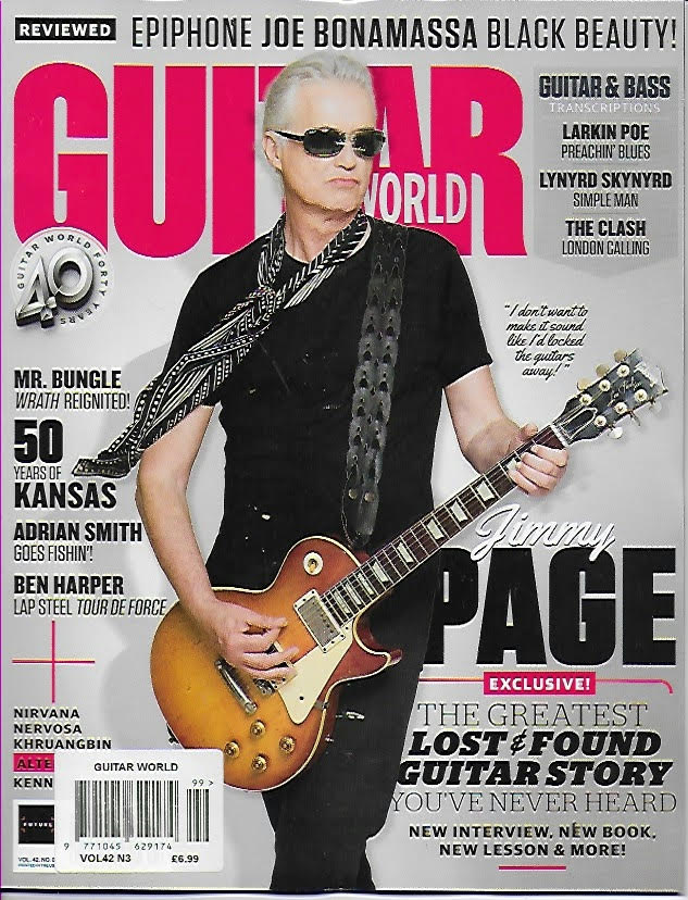 GUITAR WORLD – March 2021 JIMMY PAGE Led Zeppelin Exclusive