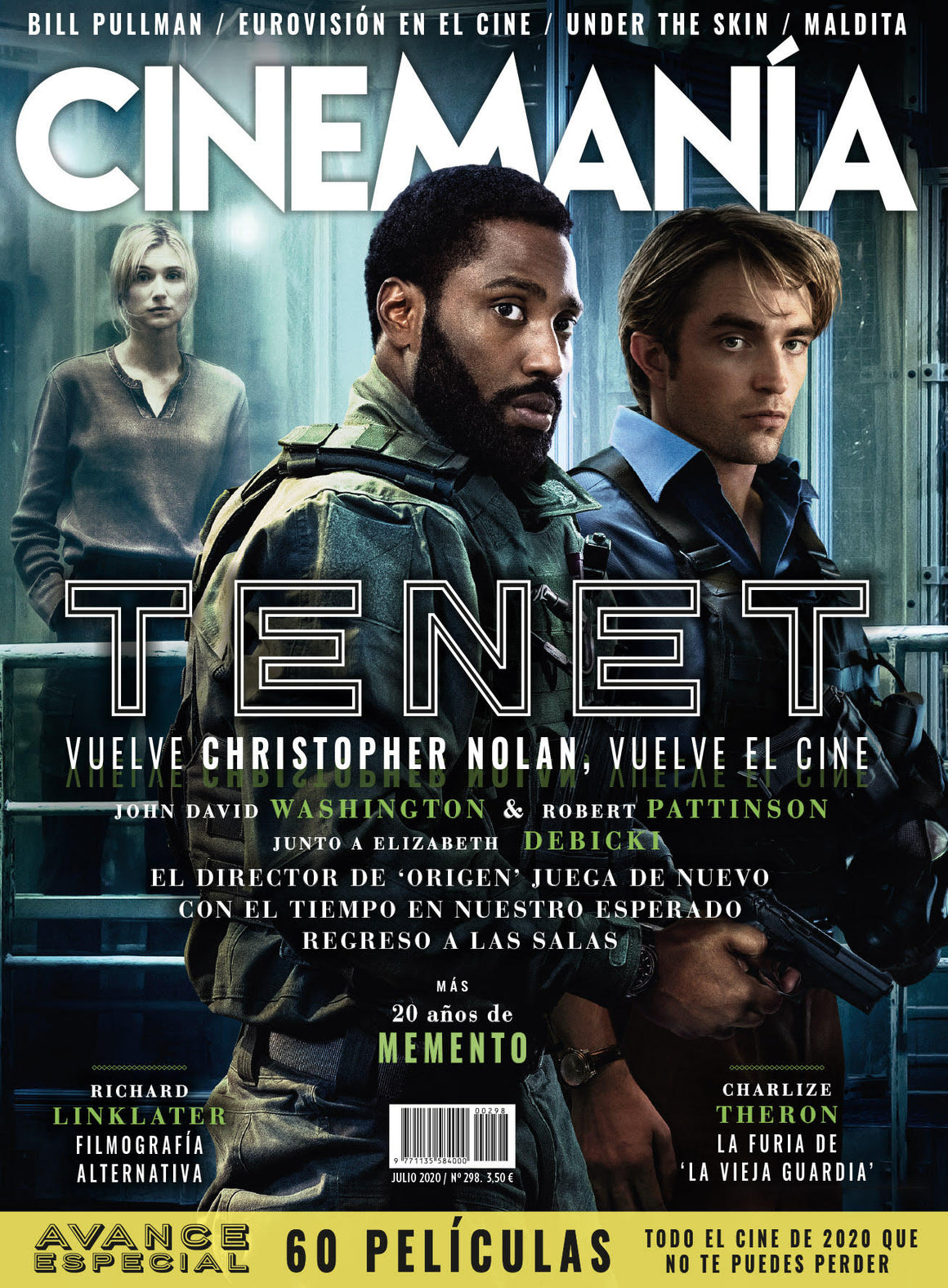 NEW! ROBERT PATTINSON TENET CHRISTOPHER NOLAN Cinemanía magazine July 2020