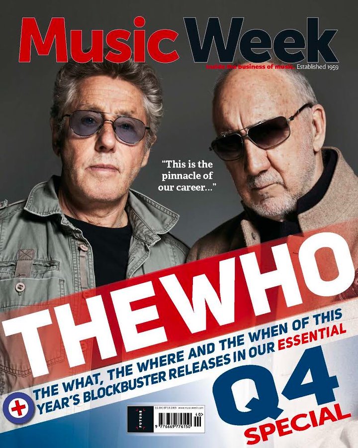 UK Music Week Magazine October 2019: THE WHO (Roger Daltrey & Pete Townshend)