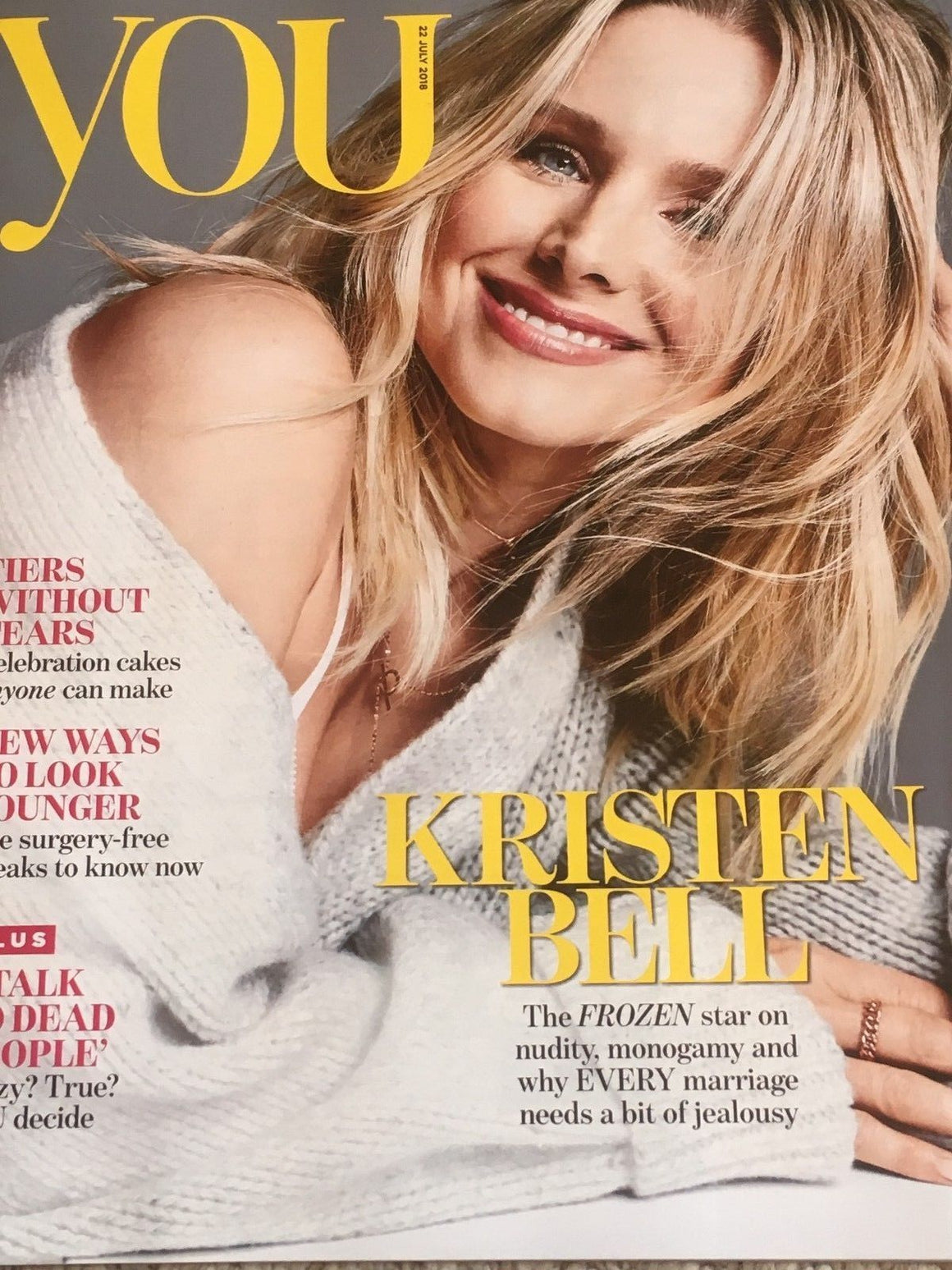 YOU magazine July 2018: Kristen Bell (Frozen) Cover Interview (Brian Littrell)